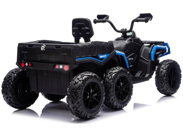 ATV Electric pentru Copii 4x4 24V 800W cu Remorcă Albastru [3]
