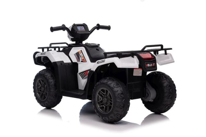 Quad electric pentru copii - Alb [6]