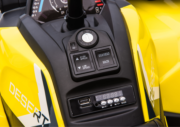 Quad Electric pentru Copii 4x4 12V Galben [10]