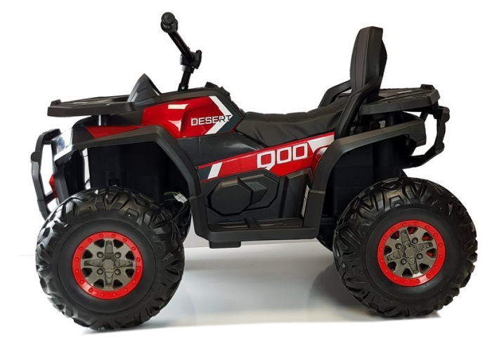 Quad Electric pentru Copii 4x4 Off-Road 12V Roșu Lăcuit [2]