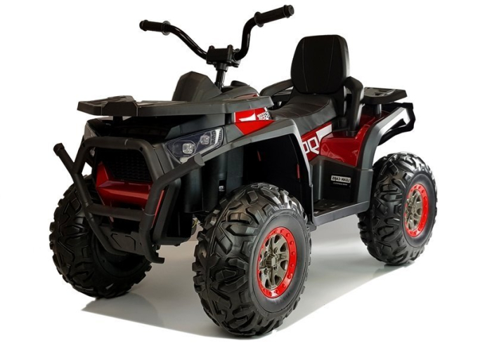 Quad Electric pentru Copii 4x4 Off-Road 12V Roșu Lăcuit [4]