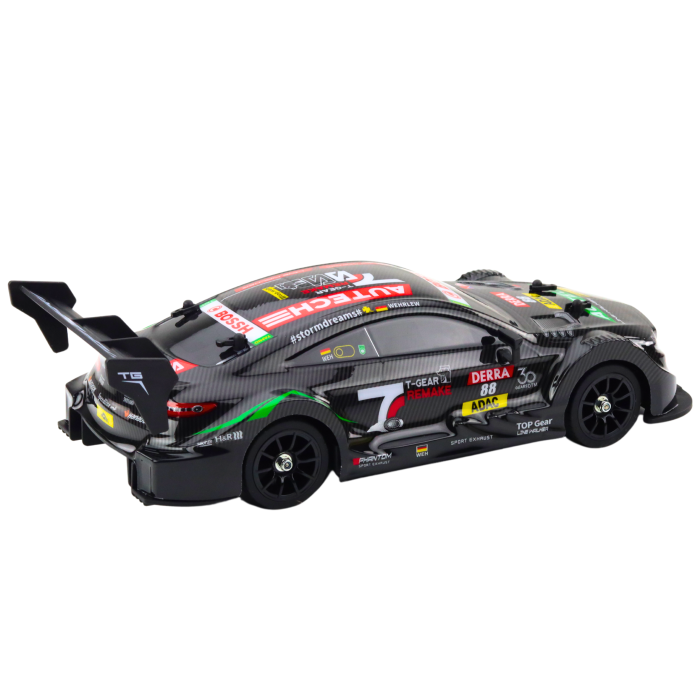 Mașină RC Drift 1:16 30 km/h 7,4V, Telecomandă 2.4 GHz, LED – Negru Carbon [3]