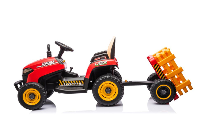 Tractor Electric pentru Copii 12V 90W Roșu [12]