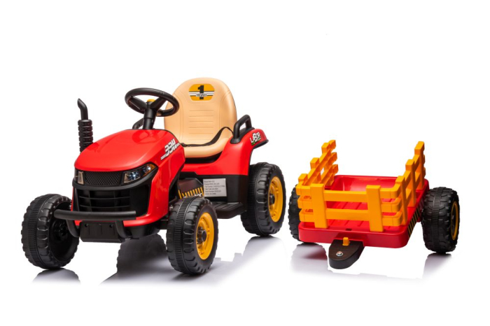 Tractor Electric pentru Copii 12V 90W Roșu [16]