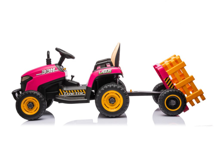 Tractor Electric pentru Copii 12V 90W Roz [15]