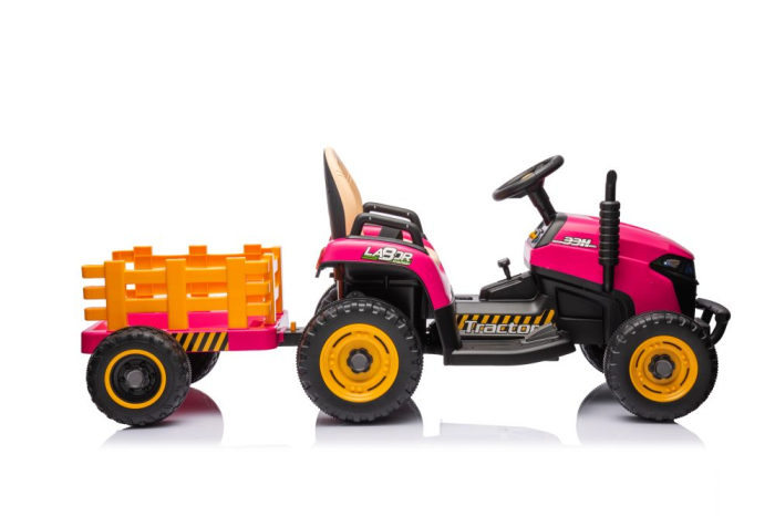 Tractor Electric pentru Copii 12V 90W Roz [9]