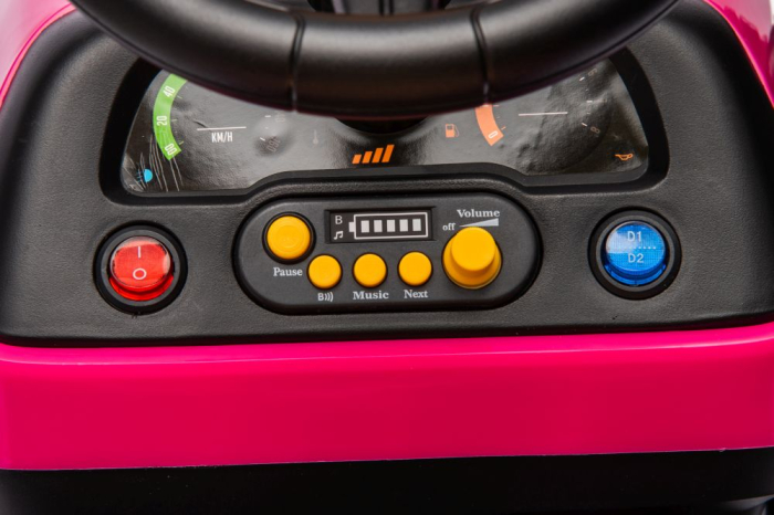 Tractor Electric pentru Copii 12V 90W Roz [18]