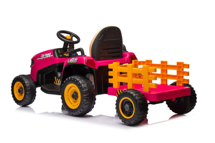 Tractor Electric pentru Copii 12V 90W Roz [6]