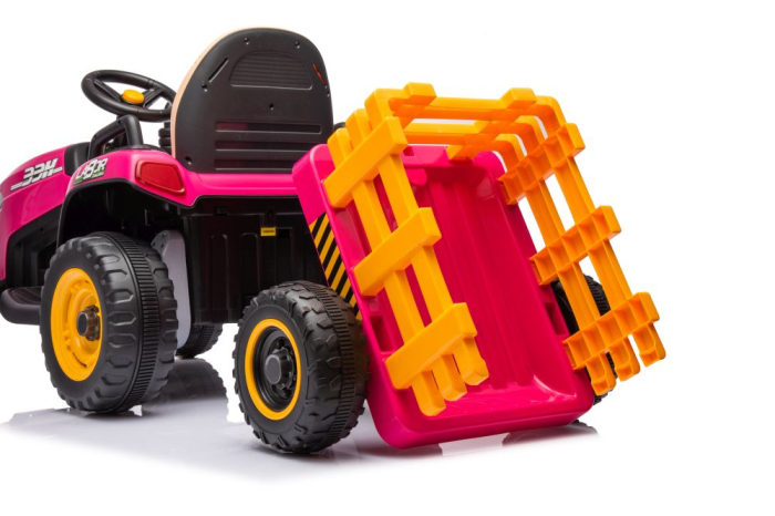 Tractor Electric pentru Copii 12V 90W Roz [14]