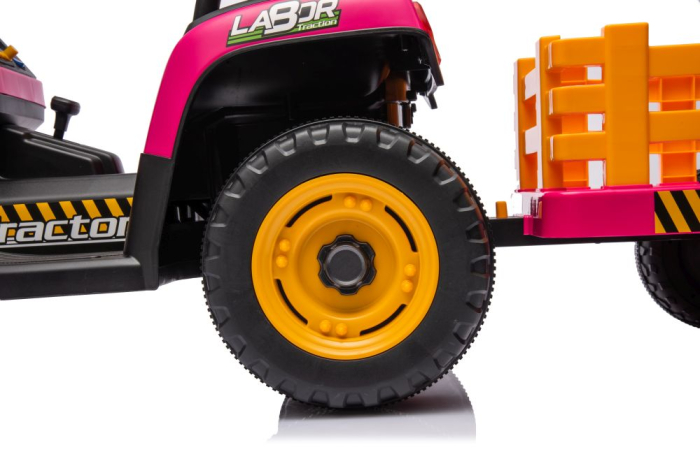 Tractor Electric pentru Copii 12V 90W Roz [12]