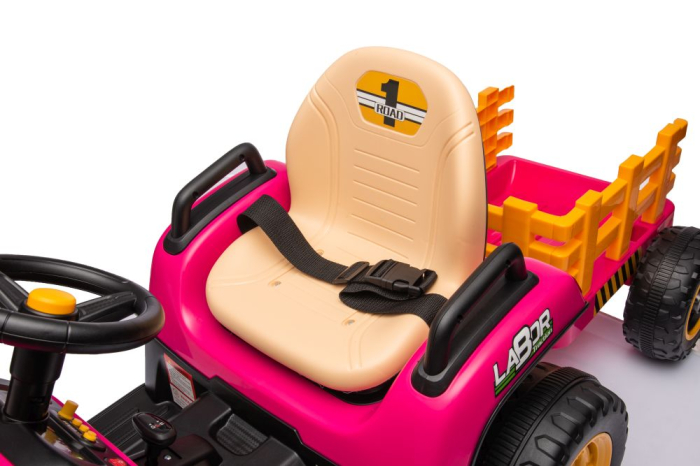 Tractor Electric pentru Copii 12V 90W Roz [11]