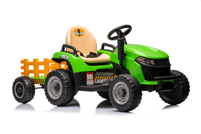 Tractor electric pentru copii - Verde [5]