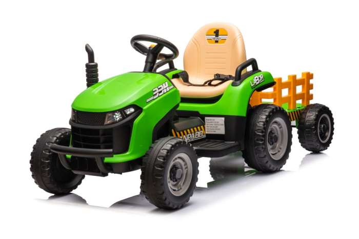 Tractor electric pentru copii - Verde [2]