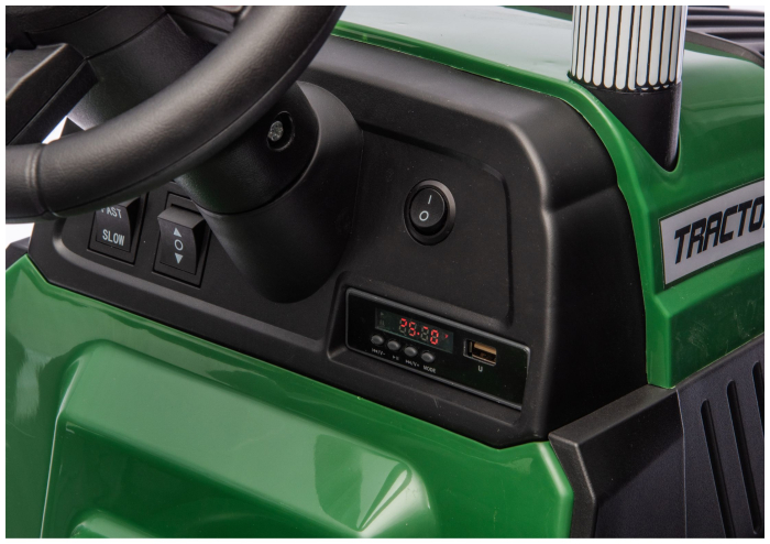 Tractor Electric pentru Copii – Verde Închis [10]