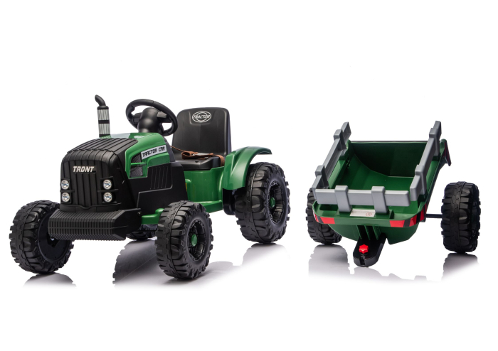 Tractor Electric pentru Copii – Verde Închis [11]