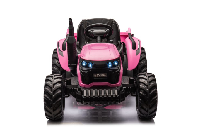 Tractor electric pentru copii  – 24V | 190W | Roz [2]