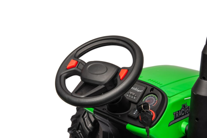 Tractor Electric pentru Copii 24V 2x95W Verde [9]