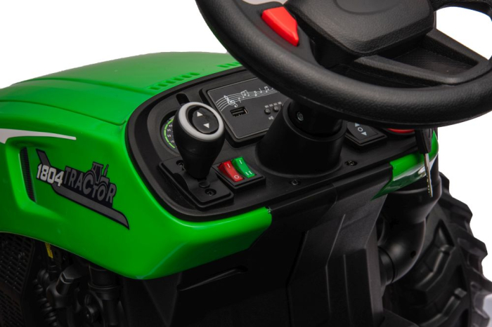 Tractor Electric pentru Copii 24V 2x95W Verde [5]
