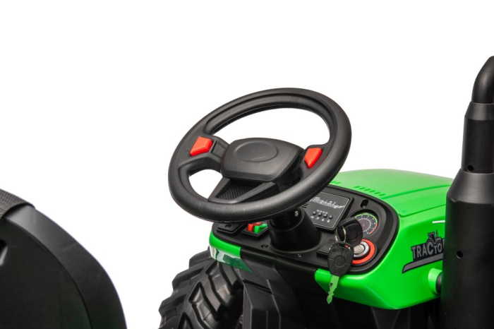 Tractor Electric pentru Copii 24V 2x95W Verde [8]