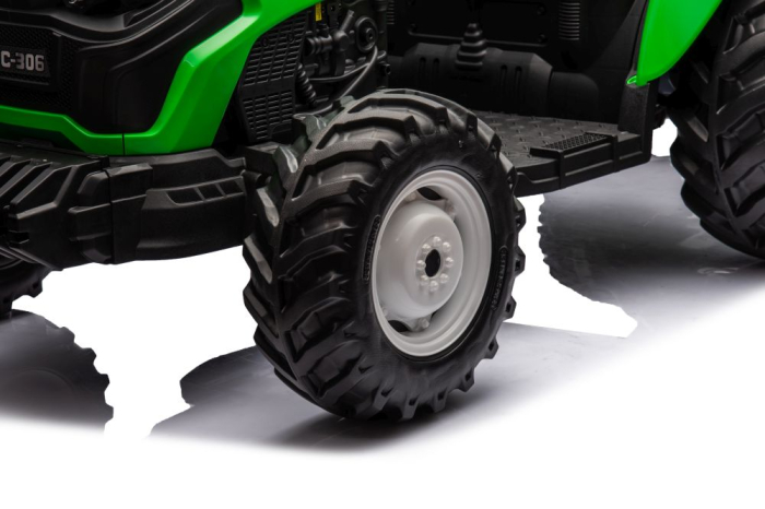 Tractor Electric pentru Copii 24V 2x95W Verde [4]