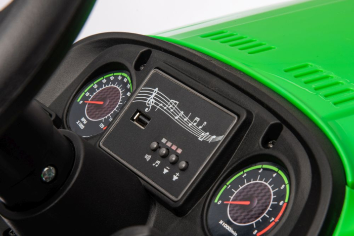 Tractor Electric pentru Copii 24V 2x95W Verde [7]