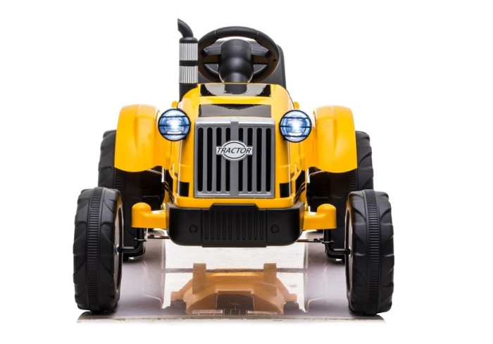 Tractor Electric pentru Copii 12V cu Remorcă Galben [2]