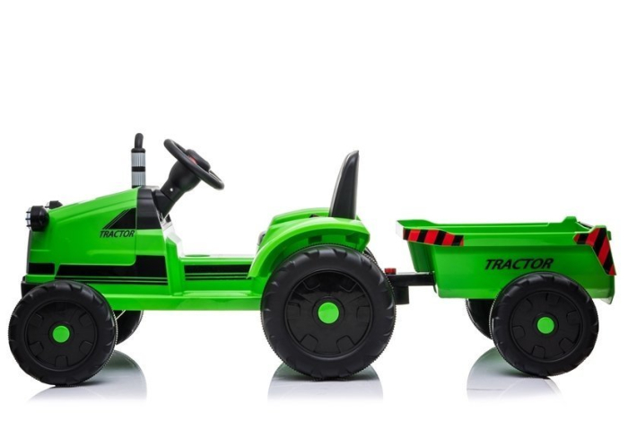 Tractor Electric pentru Copii 12V cu Remorcă Verde [5]