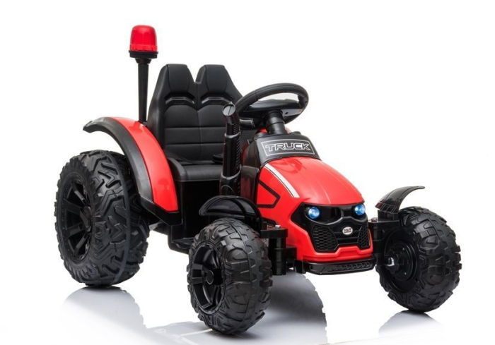 Tractor Electric pentru Copii 12V cu Remorcă Roșu [3]