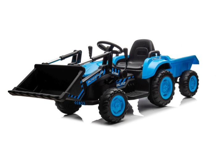 Tractor Electric pentru Copii cu Cupă 12V Albastru [6]