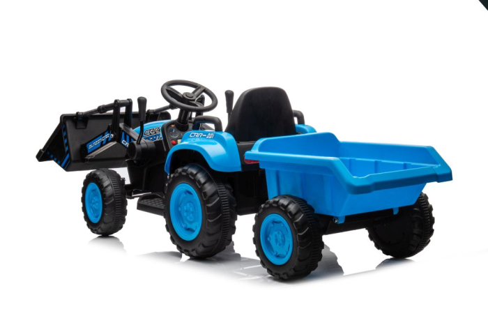 Tractor Electric pentru Copii cu Cupă 12V Albastru [4]