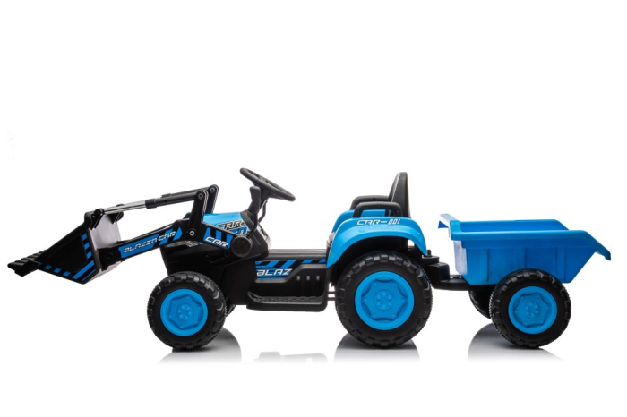 Tractor Electric pentru Copii cu Cupă 12V Albastru [5]