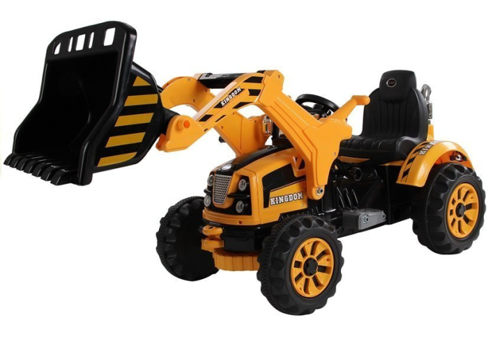Buldoexcavator Electric pentru Copii 12V Portocaliu [2]