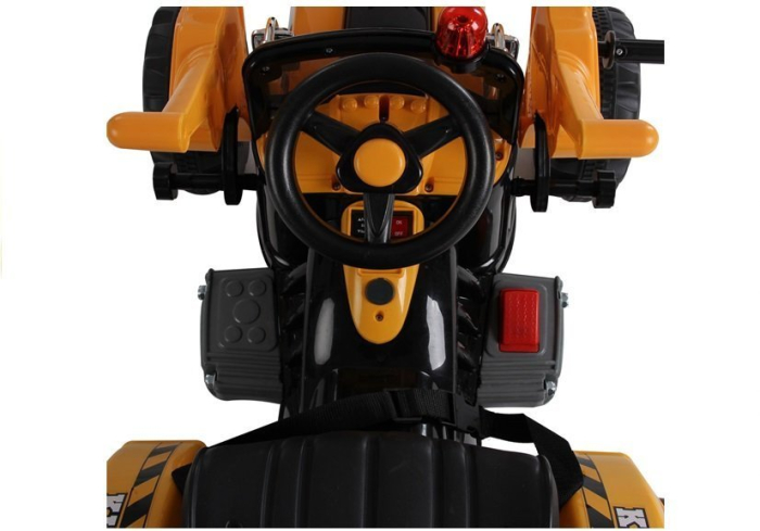 Buldoexcavator Electric pentru Copii 12V Portocaliu [5]