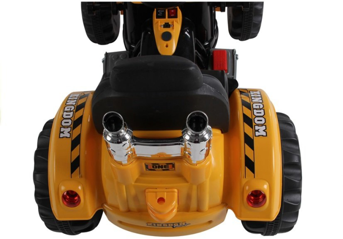 Buldoexcavator Electric pentru Copii 12V Portocaliu [4]