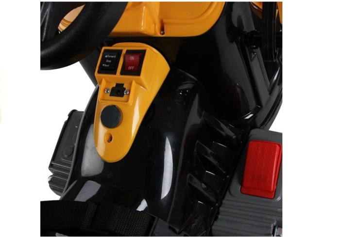 Buldoexcavator Electric pentru Copii 12V Portocaliu [6]