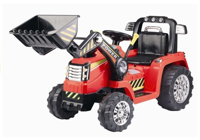 Excavator Electric pentru Copii 12V cu Cupă - Roșu [8]