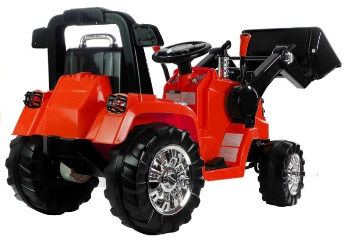 Excavator Electric pentru Copii 12V cu Cupă - Roșu [6]