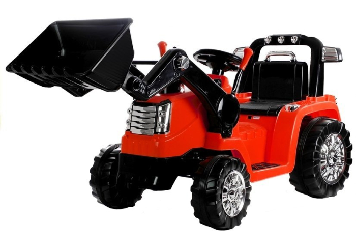 Excavator Electric pentru Copii 12V cu Cupă - Roșu [2]