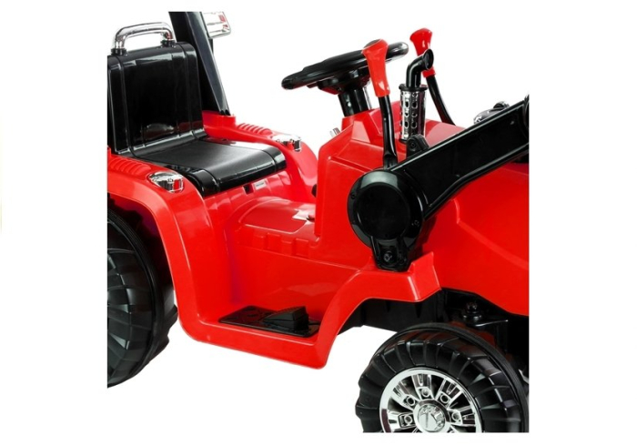 Excavator Electric pentru Copii 12V cu Cupă - Roșu [9]