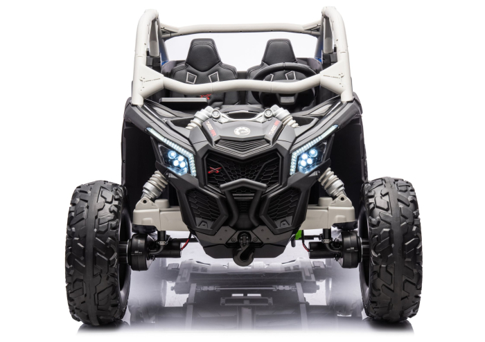UTV Electric pentru Copii Can-Am Maverick Turbo 4x4 24V – Albastru/Gri [3]