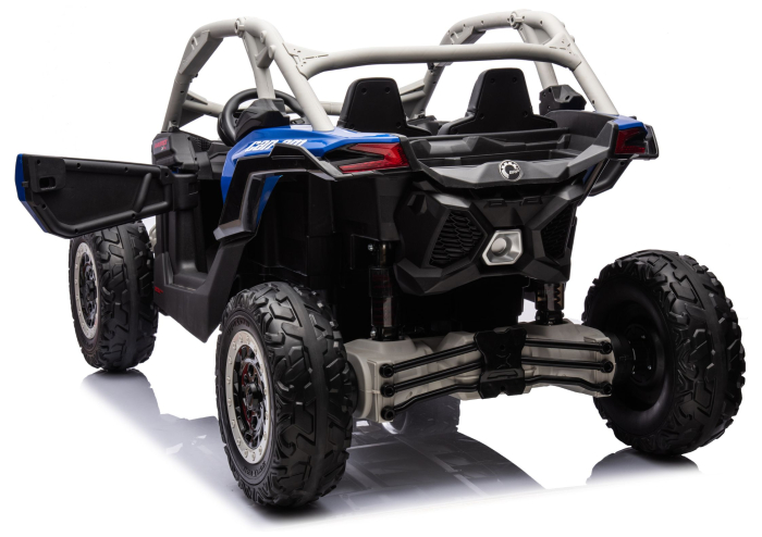 UTV Electric pentru Copii Can-Am Maverick Turbo 4x4 24V – Albastru/Gri [8]