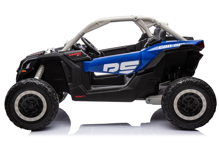 UTV Electric pentru Copii Can-Am Maverick Turbo 4x4 24V – Albastru/Gri [4]