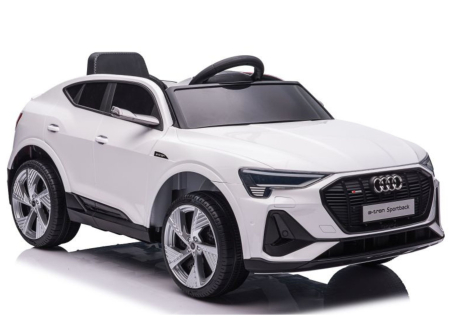 AUDI - Mașină electrică pentru copii Audi E-Tron - Alb