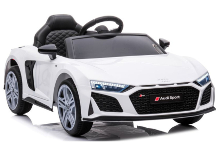 AUDI - Mașină Electrică pentru Copii Audi R8 A300 12V Alb