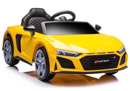 AUDI - Mașină Electrică pentru Copii Audi R8 12V Galben