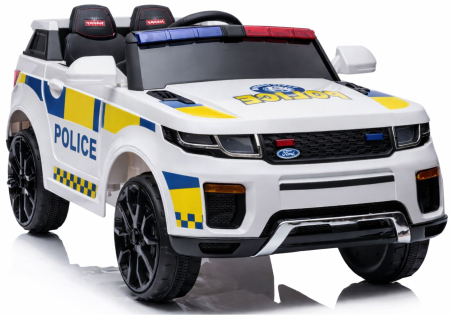 VROOMIX - Mașină Electrică pentru Copii Poliție 12V Alb