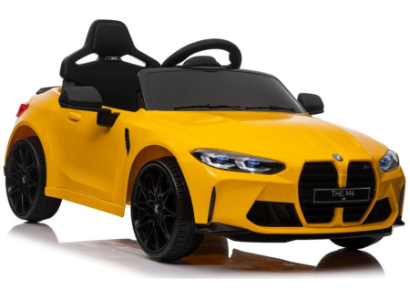 BMW - Mașină Electrică pentru Copii BMW M4 12V 90W Galben