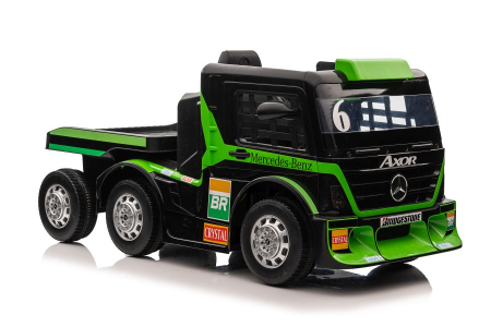 CAMION - Camion Electric pentru Copii Mercedes-Benz Axor 12V cu Remorcă Verde