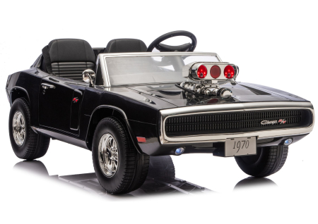 DODGE - Mașinuță electrică pentru copii Dodge Charger R/T – 24V | 400W | Negru