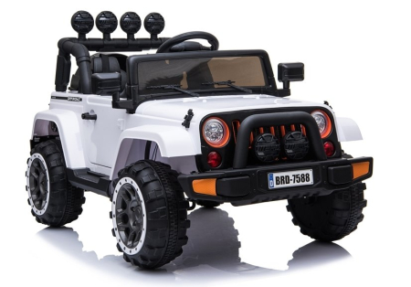 VROOMIX - Mașină Electrică pentru Copii Jeep 4x4 12V 4x45W Alb